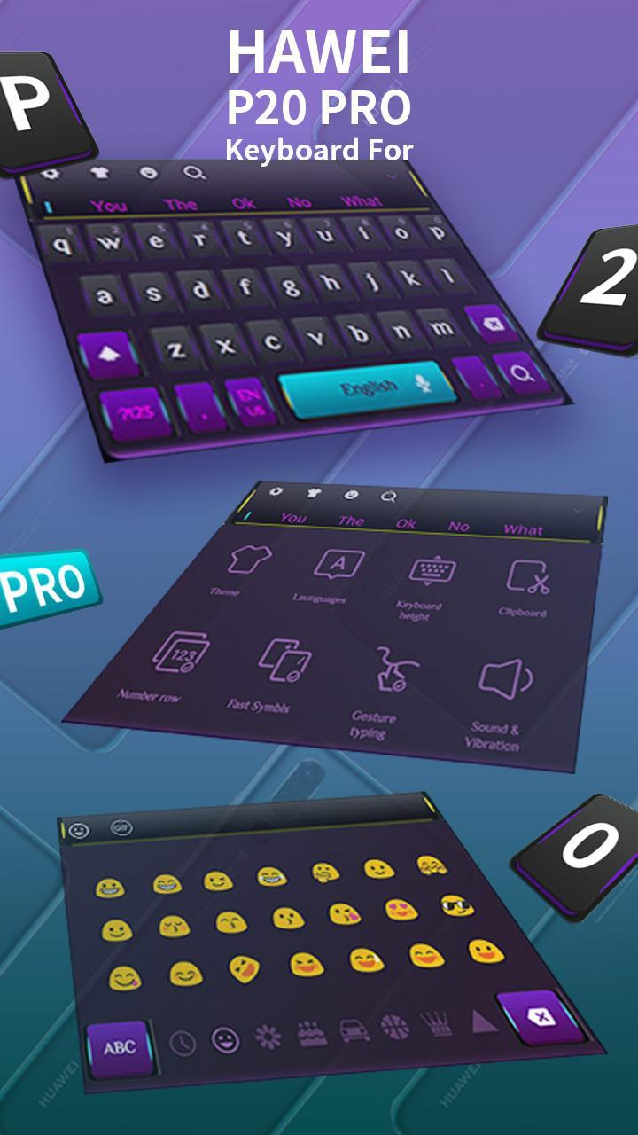 Tastatur für HUAWEI P20 PRO für Android - APK herunterladen
