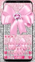 Pink Bow Diamond Keyboard poster