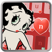 Betty boop rojo teclado