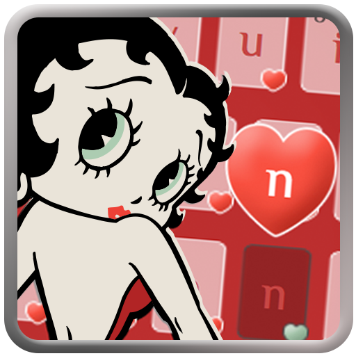 Betty boop rojo teclado