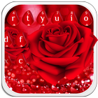 Schöne rote Rosen-Tastatur Zeichen