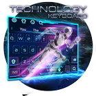 Blue Technology Robot Keyboard Zeichen