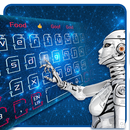 blue robot ai keyboard future light APK