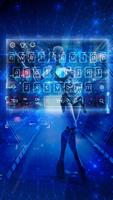 blue robot ai keyboard future light Ekran Görüntüsü 2
