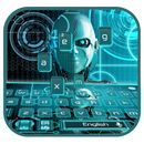 ai robot future keyboard blue APK