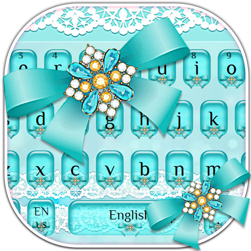 Blue Bow Keyboard Theme