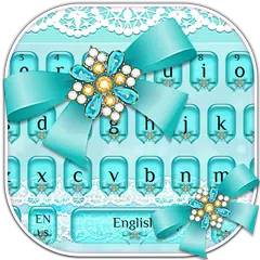 Blue Bow Keyboard Theme APK 下載