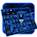 Keyboard Masa Depan Hitam Biru