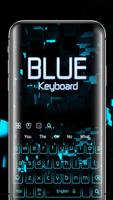 Neon Blue Keyboard 海报