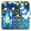 Neon butterfly keyboard theme