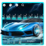 Blue Lightning Cool Car icône