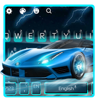 Blue Lightning Cool Car icon