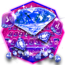Blue  Crystal Diamond Keyboard APK