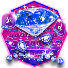 Blue  Crystal Diamond Keyboard icon