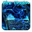Blue Fire Dragon Keyboard