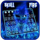 Blue Fire Skull Keyboard Theme APK
