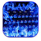Clavier Flamme Bleue icône