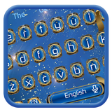 Blue and Golden Keyboard icon