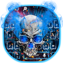 Blue Hell Skull Keyboard Theme APK