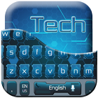 blue lightning keyboard technology أيقونة