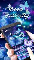 Neon Butterfly Keyboard capture d'écran 1