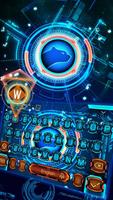 Teclado Orange Blue Tech Cartaz