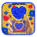 Blue Golden Rose Theme