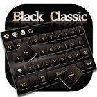 Teclado negro clásico icono