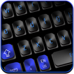 Keyboard Biru Hitam