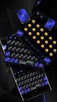 Keyboard Biru Hitam poster