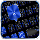 Black Blue Metal Keyboard иконка