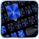 Black Blue Metal Keyboard иконка