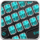 Black Blue Metal Keyboard APK