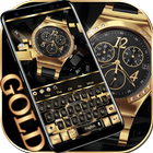 آیکون‌ Black Gold Watch Keyboard