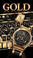 برنامه‌نما Black Gold Watch Keyboard عکس از صفحه