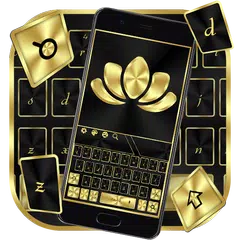 Black Gold Business Keyboard Theme APK download