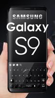 Cool Black Keyboard for Galaxy S9 poster