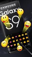 Cool Black Keyboard for Galaxy S9 スクリーンショット 2