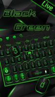 3D Classic Black Green Keyboard اسکرین شاٹ 2