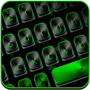 Black Green Metal Keyboard APK