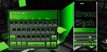 Black Green Tech keyboard
