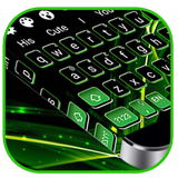 Black Green Keyboard Theme biểu tượng