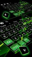 Black Green Keyboard Theme ảnh chụp màn hình 1