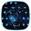 Black Ice Wolf Keyboard APK
