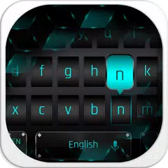 Tema tastiera in metallo nero