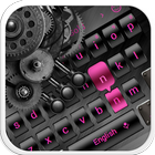Metal Pink Light Keyboard أيقونة