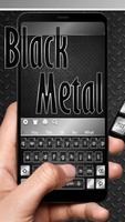Black Silver Metal Keyboard poster
