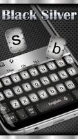 Black Silver Keyboard Theme screenshot 2