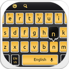 Black Yellow Keyboard ไอคอน