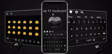 2018 Black Phone X  keyboard Theme